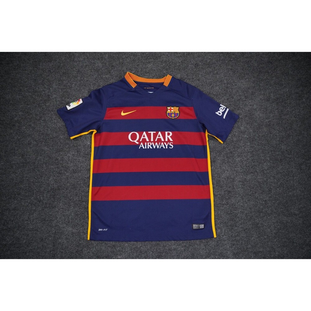 Nike FC Barcelona 2015-16 Home Jersey Youth XL Horizontal Stripes